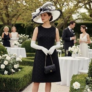 Karl Lagerfeld Little Black polkadot Midi Dress